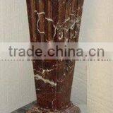 NATURAL RED ZEBRA MARBLE PEDESTALS thumbnail-6