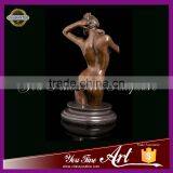 Small Bronze Nude Woman Girl Sculpture thumbnail-2