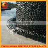 Polished Black River Stone Pebble thumbnail-2