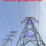 MEGATRO 220KV Transmission Line SZ2 Double Circuit Drum Type Suspension Tower thumbnail-1