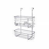 Wholesale Double Layers Kitchen Over The Cabinet Door Storage Basket thumbnail-2