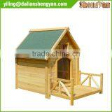 Prefab Fir Wooden Dog House With Porch thumbnail-1