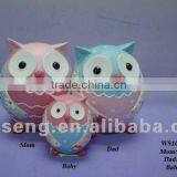 Good Quality Polyresin Owl Family Decoration thumbnail-1