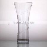 Tall Cube Glass Vase With Decorative Flowers thumbnail-6