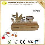 China Factory Pine Wood Tree Jewelry Display With Mirror thumbnail-2