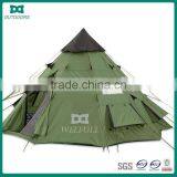 Green Steel Pole Teepee Tents for Sale thumbnail-1