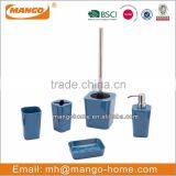 6pcs Modern White Plastic Bathroom Set thumbnail-3