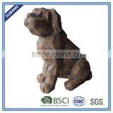 New Design Poly Resin Sitting Dot Wood Finish Figurine thumbnail-1