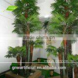 Artificial Plastic Palm Tree Fan Leaves for Hall Decoration Height From 5ft to 30ft for Indoor Decoration APM033 GNW thumbnail-1