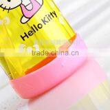 Pink Lid Plastic Baby Bottle Eco-friendly Clear Baby Bottle With Straw thumbnail-6