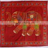 Traditionally Designed Sequins Work Embroidery Work Patchwork Indian Cotton Wall Hanging Elephant thumbnail-1