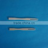 Green and disposable wooden fruit forks