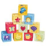 Baby Learning Blocks Set Baby Blocks Toys Non-toxic Soft Plastic Cartoon Cube Building Blocks Children Educational Toy thumbnail-1