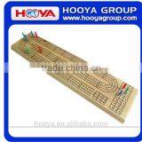 Wood 3 Track Cribbage Board thumbnail-1
