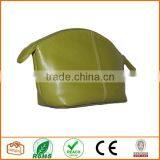 Leather Cosmetic Pouch Green thumbnail-1