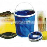 4 Pcs Car Cleaning Kit With Flodable Bucket thumbnail-1