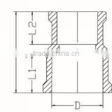HIGH QUANLITY REDUCING COUPLING OF PVC DIN STANDARD FITTINGS FOR WATER SUPPLY thumbnail-2