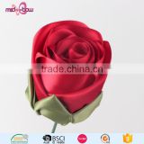 Decorative handmade flowers satin ribbon roses for gift