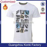 100% Polyester High Quality Sports T-shirt Simple White Color thumbnail-1