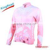 Hot Sale Bike Wear Long Sleeve/Kroad Custom Cycling Wear/Made in China Transparent Cycle Jersey thumbnail-1