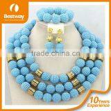 2015 New Arrival Africa Beads Jewelry Sets Including Necklace,bracelet,ring,earings Wholesales African Coral Beads Jewelry Set thumbnail-6