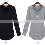 Oem Latest Casual Dresses for Women,custom Ladies Long Sleeve T-shirts thumbnail-2