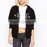 Cheap Printed Logo Women Fleece Jacket 2015 thumbnail-2
