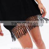 Women Oversized v Neck Coverup Sexy Kaftan With Fringe thumbnail-5