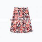 2015 New Fashion Palm Tree Print Longuette Skirt thumbnail-5