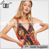 NEW Adjustable Spsghetti Straps, Women Sexy Maxi Mixed Print Dress thumbnail-1