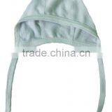 50% Polyester & 50% Cotton (1x1 Rib) Baby Mini Bath Cap (White Bleached) thumbnail-1