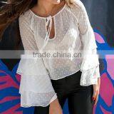 Casual Mature Women Blouse,cheap Blouse for Women,custom Blouse & Top thumbnail-3
