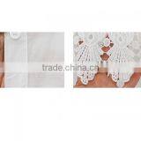 Last New Design Hollow Polyester Patchwork Solid White Women's Cardigan thumbnail-2