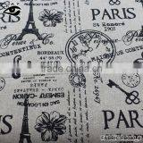 Classical Fabric Printing Paris Linen Cotton Fabric 100% Linen Fabri Cotton Fabric for Home Textile Curtain thumbnail-1