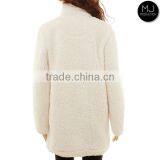 Wholesale Women Monogrammed Plaid Patch Fleece Pullover thumbnail-3