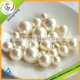 Pearl Beads of Plastic,Imitation Plastic Pearl Beads Without Hole thumbnail-1