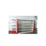 Gondola Display Units Shelving Supermarket With Round Hole Back Panel