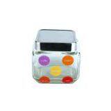 Square Glass Canisters With Square Lid thumbnail-3