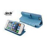 iPhone 5S Leather Cell Phone Cases , Blue Phone Wallet Pouch