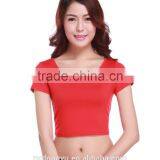 Red Black Modal Muslim Subcoat/zing Women Short Sleeve Muslim Modal t Shirt Tee/ Stretchy Muslim Bodysuit