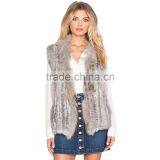 SJ324-01 Big Collar Raccoon Vests Hot Sale Danish Winter Women Clothing Collection thumbnail-1