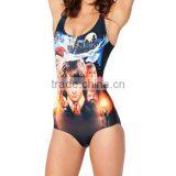 2013 New SEXY Womens European FIRST-YEAR SWIMSUIT One Piece Digital Print Backless Wetsuit S125-38 thumbnail-1