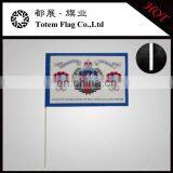 Small Hand Held Stick Flag , Blank Hand Pennant Flags thumbnail-3