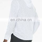 100% Cotton Plain Pullover Hoodie Navy Crossover Collar Slub Knit Hoodie Manufacturer thumbnail-2