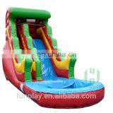 HI big inflatable water slide with pool for sale
