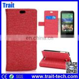 Leather Case With Cloth Texture Wallet Style Phone Case Cover for HTC Desire 510