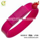 Waterproof Custom Promotion Gift Colorful Silicon Wristband/ Bracelet Usb Flash Drive thumbnail-2