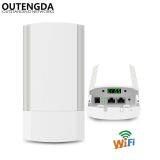 5GHz Outdoor CPE Elevator Wireless Bridge 1-2KM Range 450Mbps AP Router Access Point WIFI Repeater Extender Support WDS PoE thumbnail-2