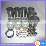 Forklift Parts for Isuzu 6BG1 Engine Cylinder Liner Kits With 3 Rings/cyl