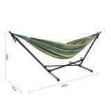 Foldable Adjustable Hammock Stand With Hammock thumbnail-4